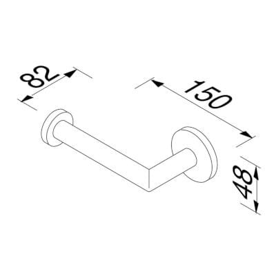Металлический держатель рулона Geesa Nemox ARCH-00013108