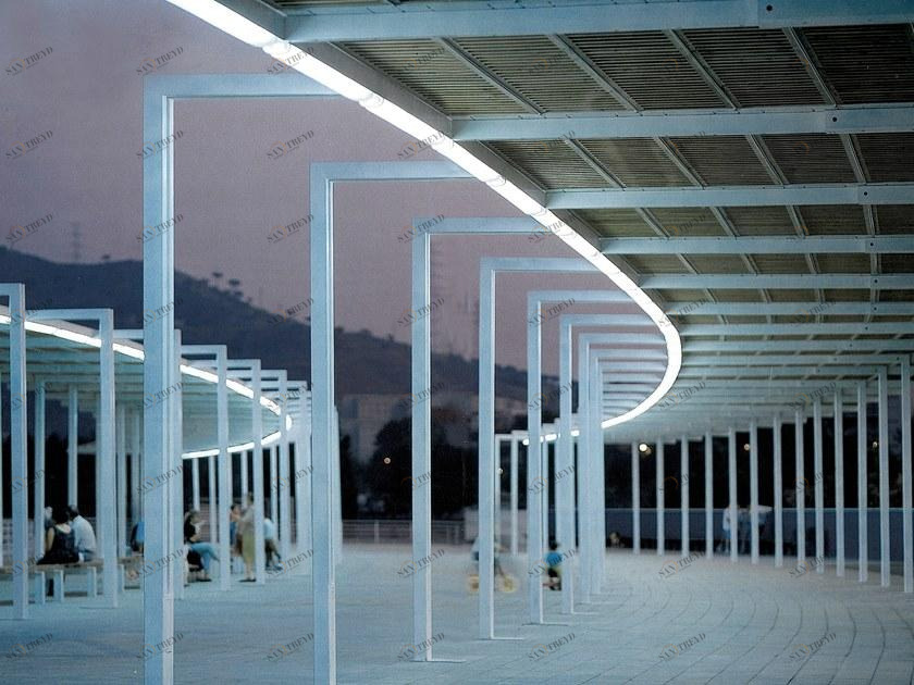 URBIDERMIS Пергола из стали и дерева с подсветкой Vía láctea sun-id-1371066