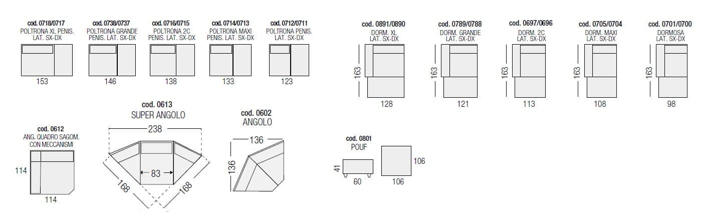 Кожаный модульный угловой диван с откидной спинкой Egoitaliano Беверли ARCH-00098073 - Вид №3