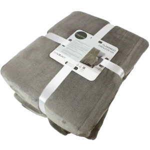 Плед Flamingo 200x220 см микрофибра цвет серо-бежевый 82603087 STLM-2146633