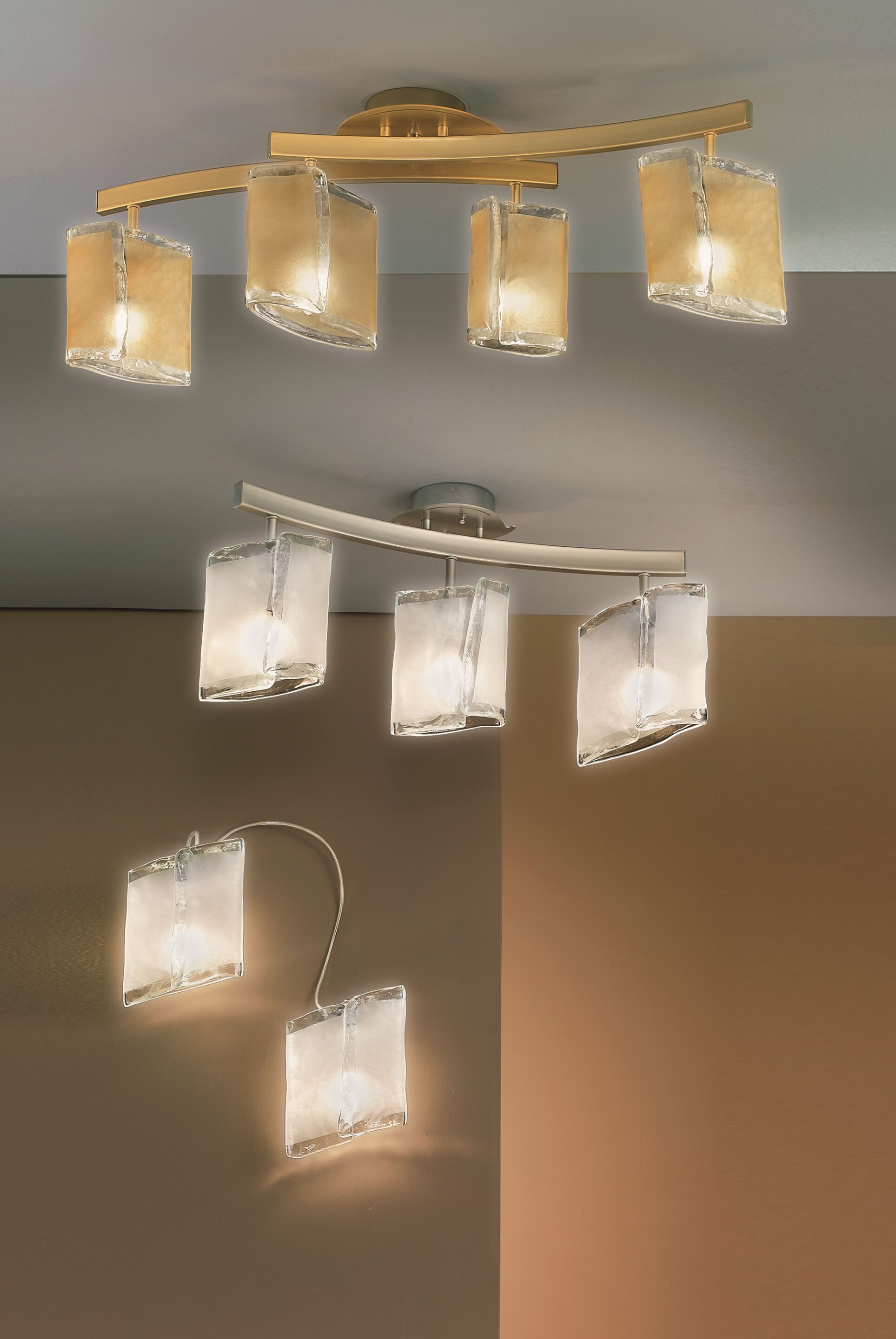 Стеклянный светодиодный потолочный светильник Cremasco Illuminazione световые работы ARCH-00136655 - Вид №1