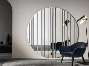 Tonelli Design Круглое настенное зеркало Barcode