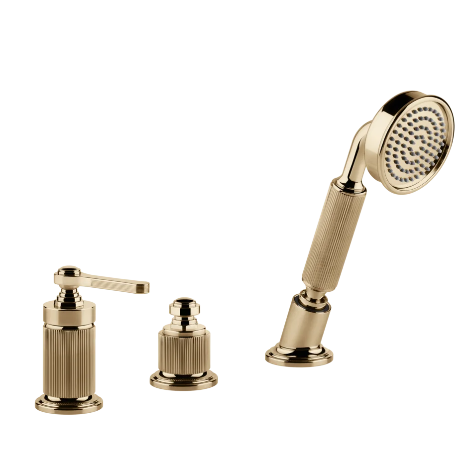 Смеситель для ванны 65043 735 Gessi Venti20 ТЕПЛАЯ БРОНЗА PVD 65043735