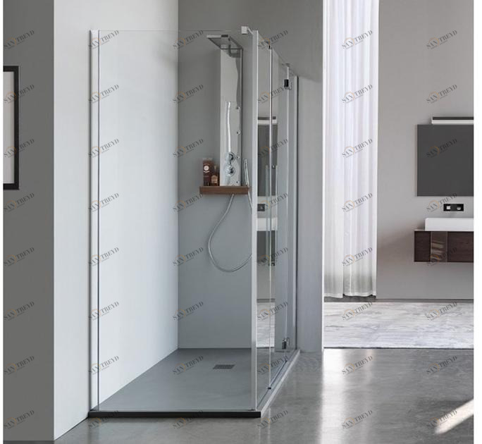 Samo Угловая душевая кабина с неподвижной стенкой для комбинаций Eccelsa sun-id-1394279
