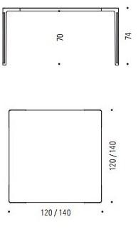 Desalto Квадратный обеденный стол sun-id-1404843 - Вид №4