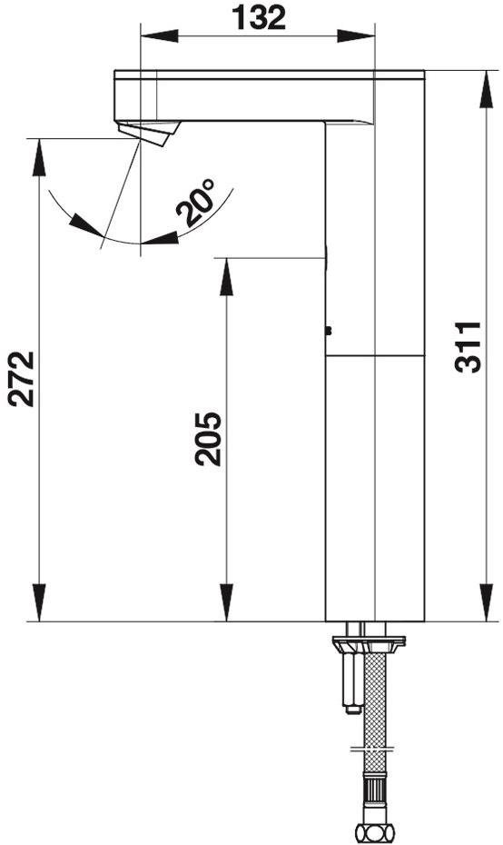 Бесконтактный кран, высокий Presto SO'O 56225 56225.0 - Вид №1