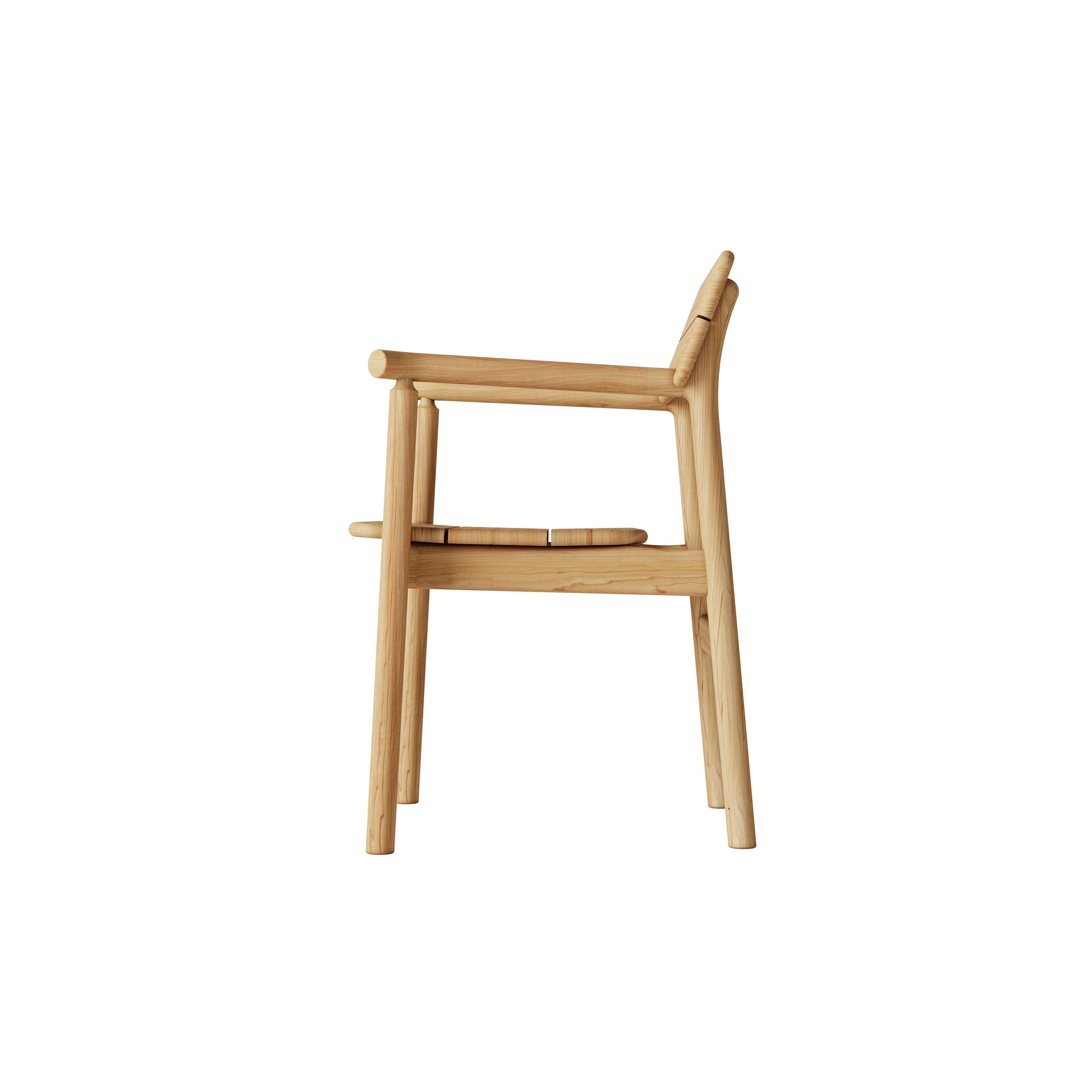 Стул для сада из тикового дерева с подлокотниками Case Tanso ARCH-00094692 - Вид №3