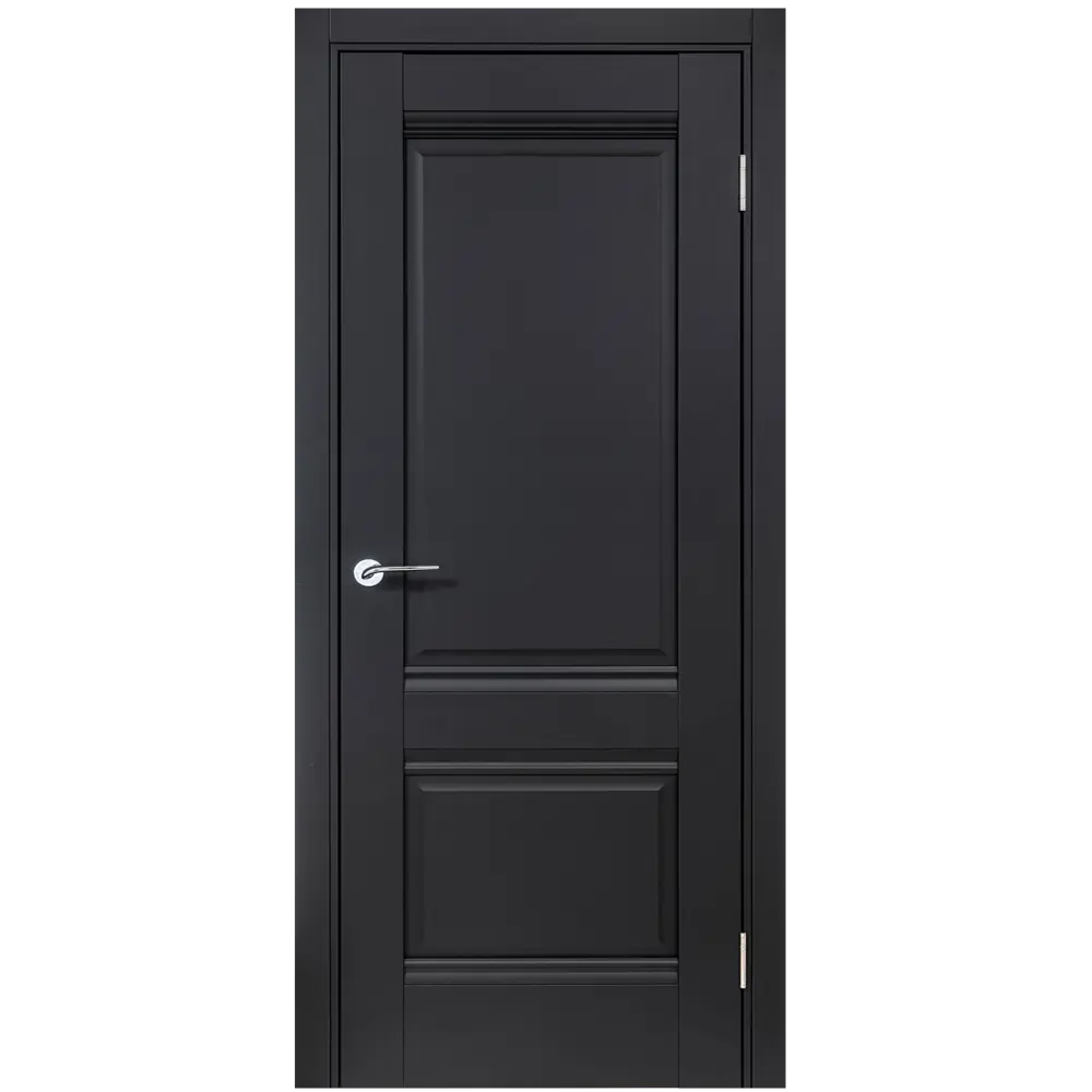 Комплект двери Классико-42 глухая 70x200 см Hardflex черный с добором 200 мм 89430431 STLM-2155737 PORTIKA 