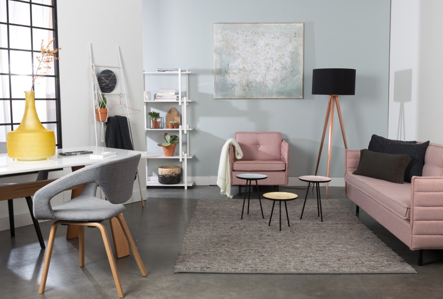 Лампа напольная Tripod Copper, черная Zuiver 5100053 - Вид №1