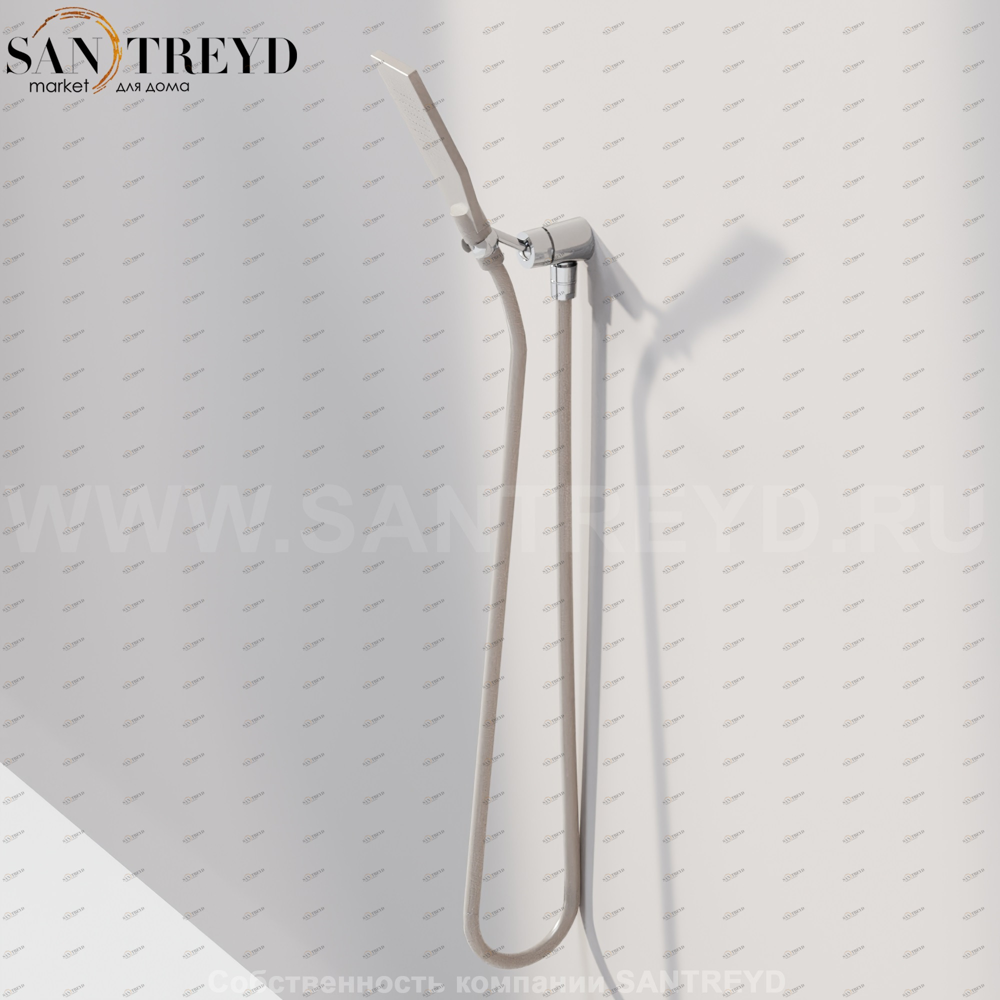 Agape KAA Ручной душ из неаллергенного силиконового каучука CRUB0914G KAA серый CRUB0914G