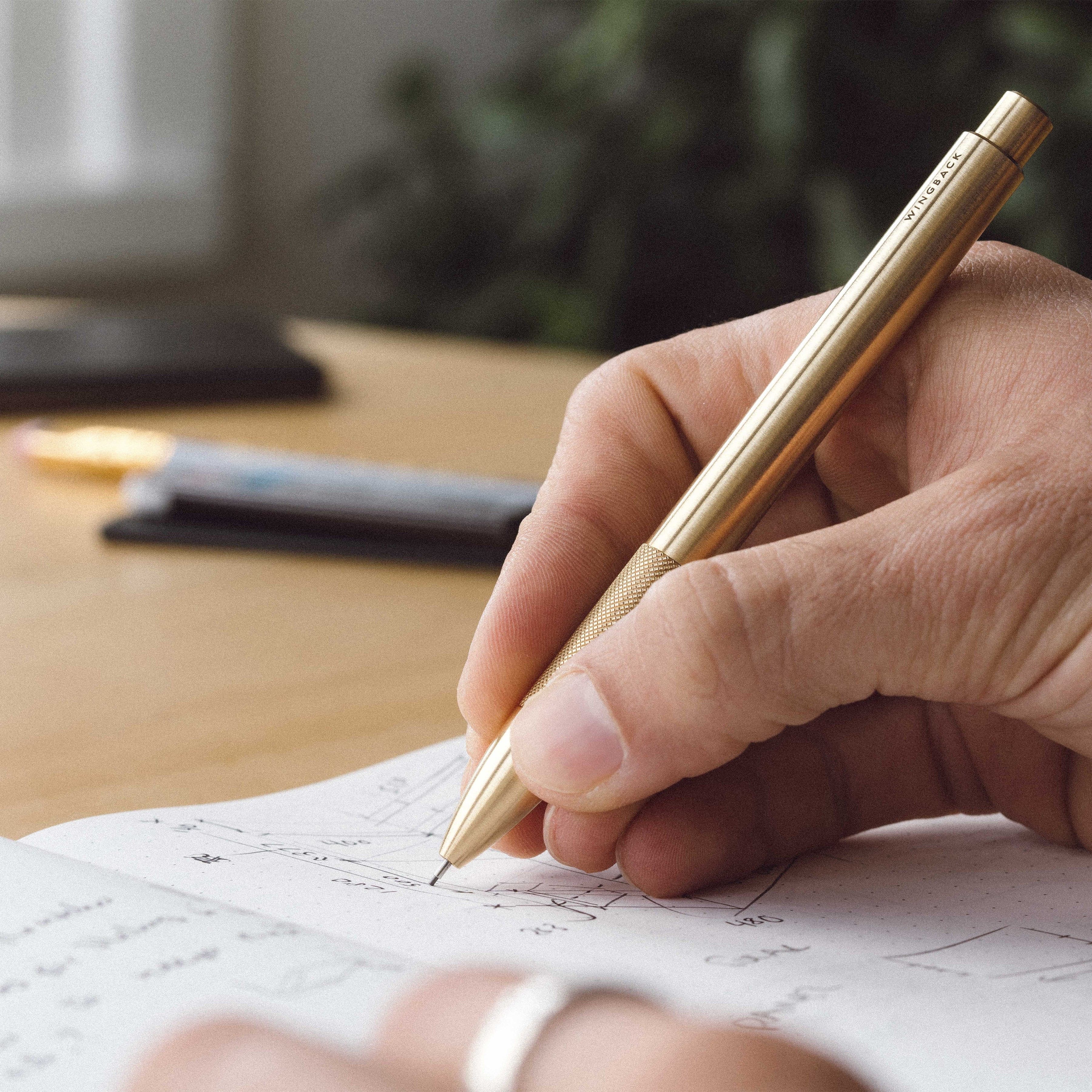 W207BRA-7 Механический карандаш - латунь - 0,7 мм Wingback  - Вид №10