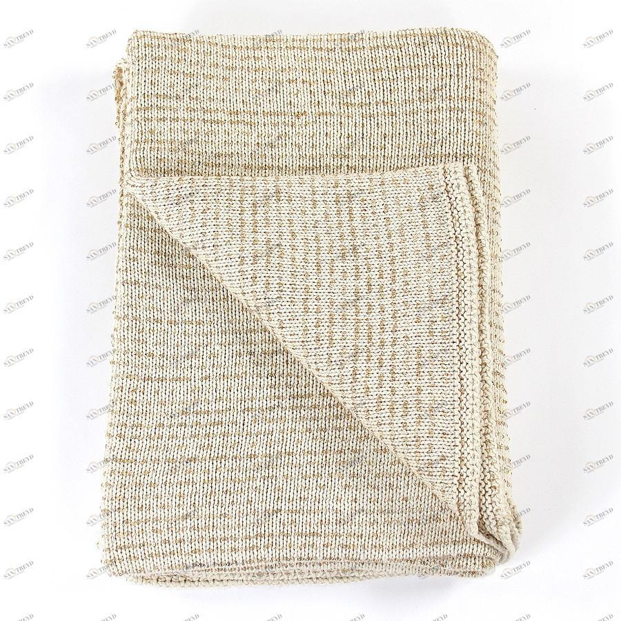 Плед golden snow, 130х180 см ENJOYME ДИЗАЙНЕРСКИЕ, ОДНОТОННЫЕ 254883 Бежевый 