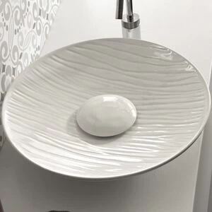 25361 Накладная раковина на столешницу  овальная Ceramica Hidra