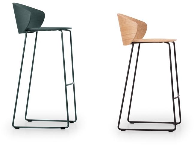 True Design Штабелируемый табурет из стали и салазок из дерева Not wood Nt 6505 - Вид №4