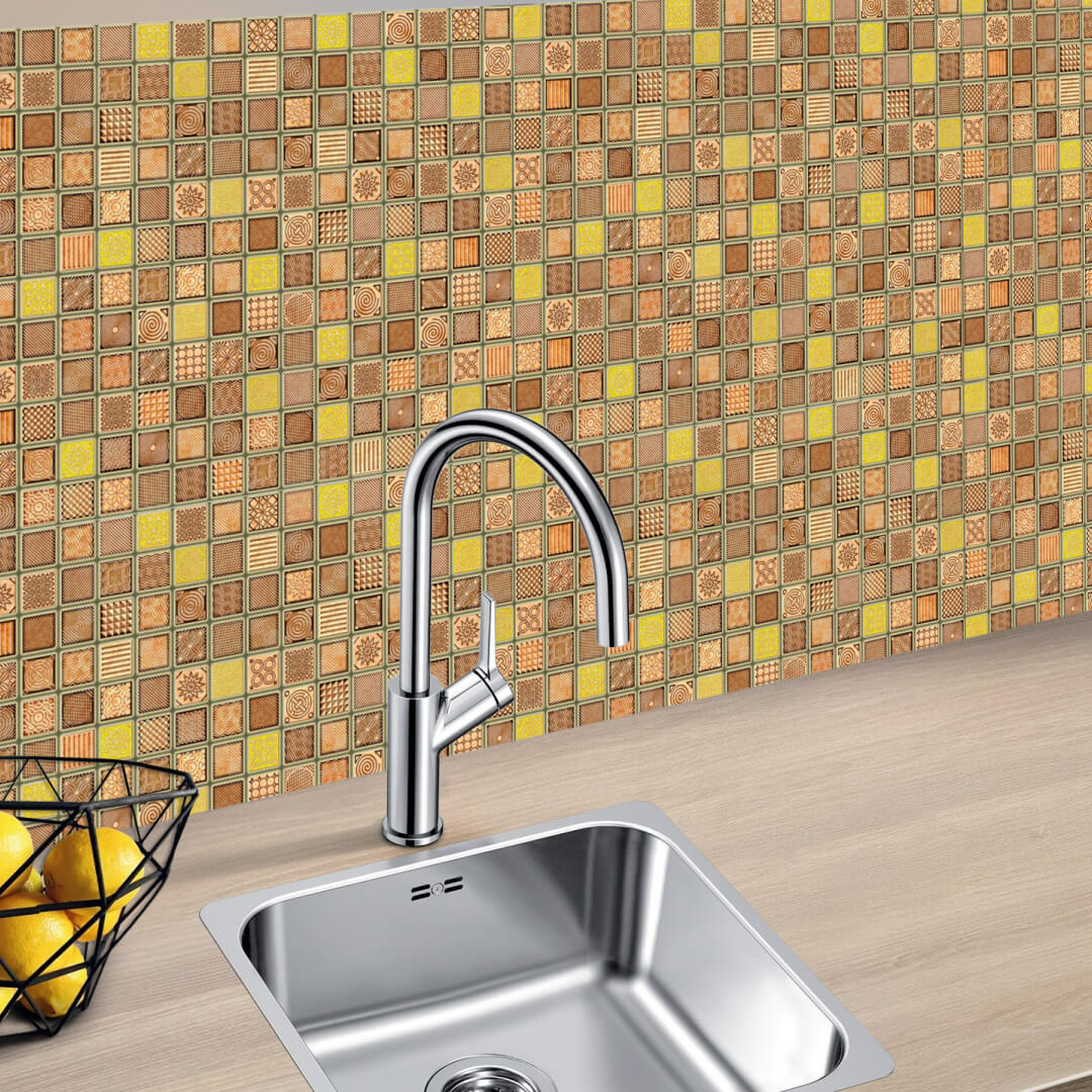 Панель ПВХ 0,3 мозаика Марокко бежевый STELLA STSR-769 - Вид №1