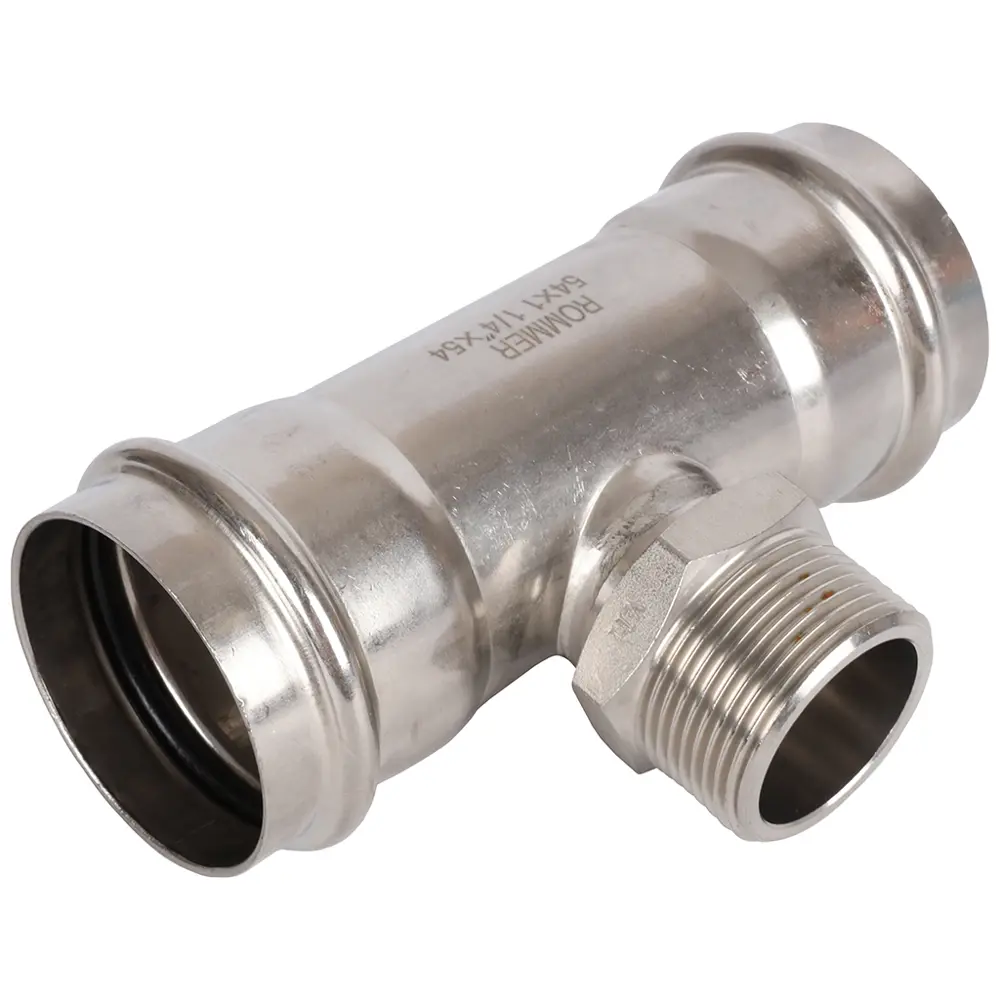 Тройник переходной Rommer 1 1/4"x54 мм ВПр-НР нержавеющая сталь 88011314 STLM-2043682 