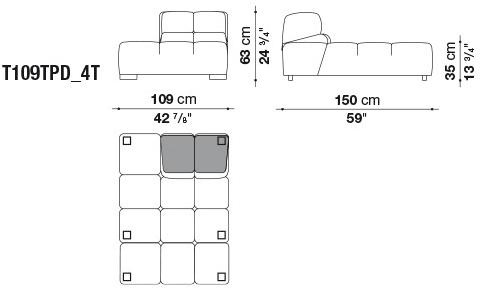B&B Italia Модульный секционный диван Tufty time sun-id-1414316 - Вид №23