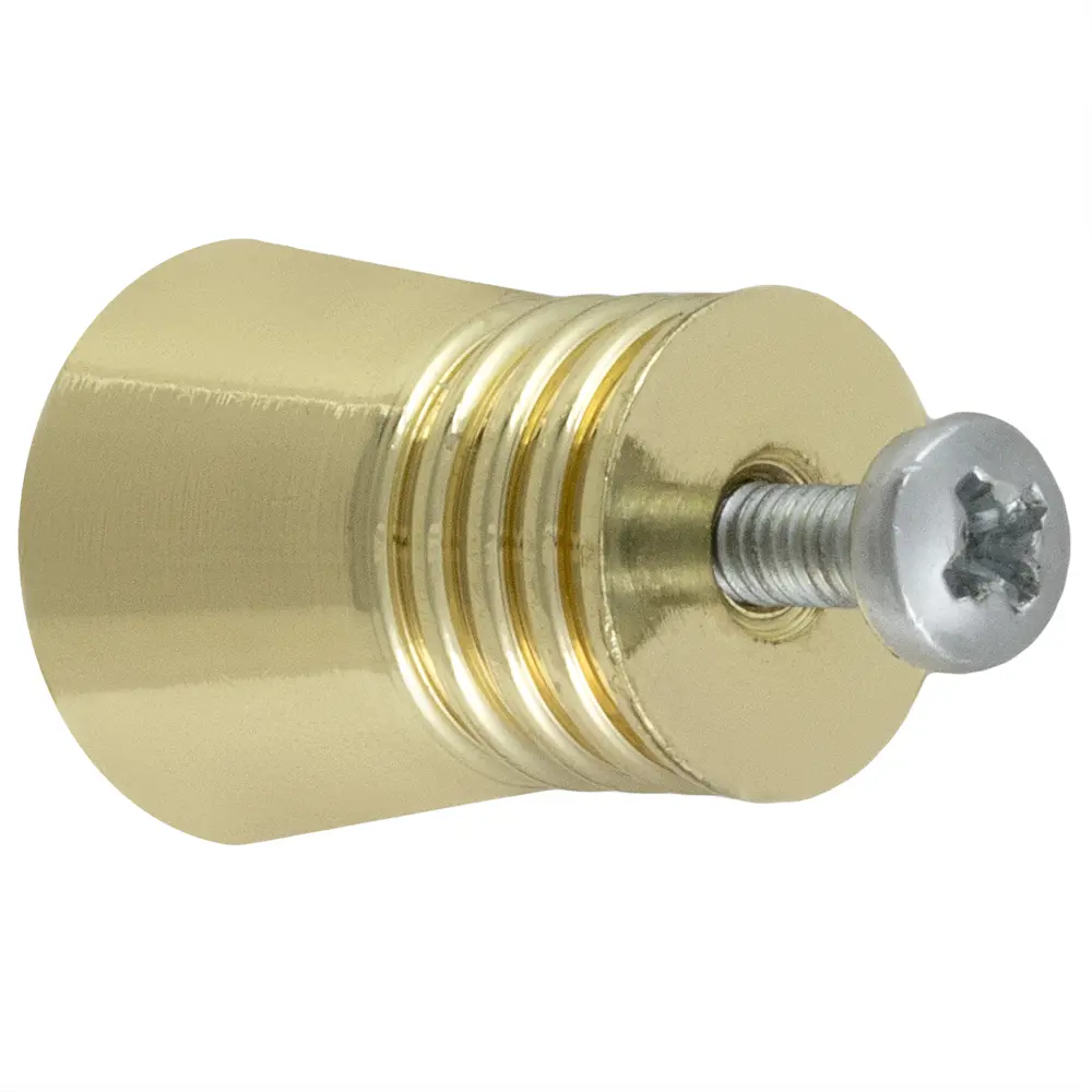 Мебельная ручка-кнопка Jet 143 алюминий цвет золото STLM-2059149 - Вид №1