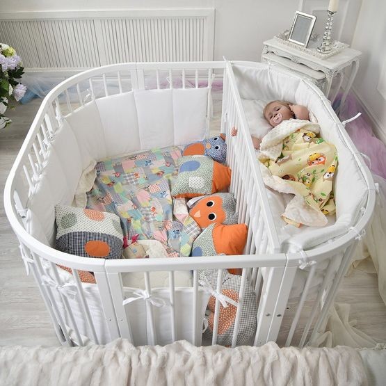 Манеж двухместная кроватка PlayPen 3 в 1 (без матрасов) 125 х 125 см COMFORTBABY  00-3949428 Разноцветный;белый Santreyd  - Вид №9