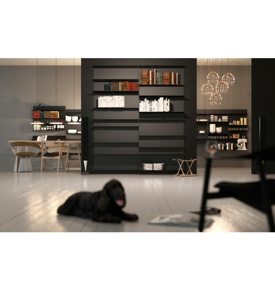 FROST Полка 4021 15x15x60cм » чёрная Алюминий Черный U4021-B  - Вид №5