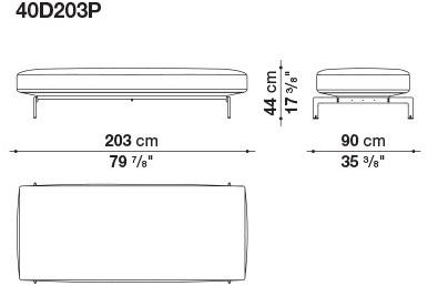 B&B Italia 3-х местный кожаный диван Diesis sun-id-1430470 - Вид №9