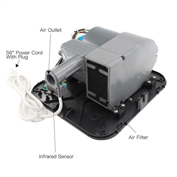 Коммерческие сушилки для рук AIKE AK2800B_340  - Вид №3