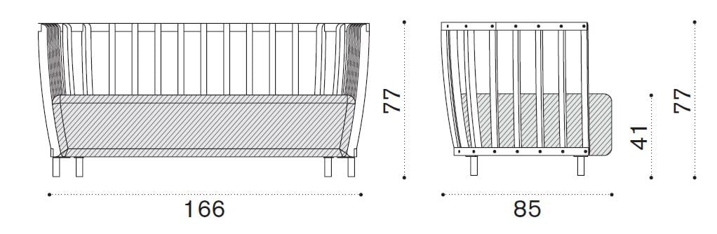 2-местный садовый диван Ethimo ARCH-00098742 - Вид №7