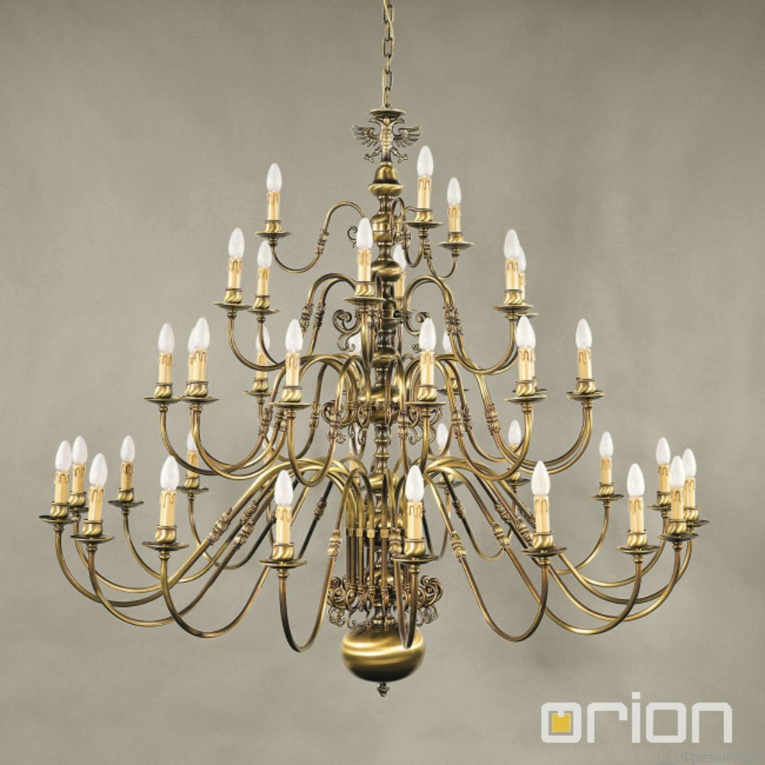 Orion LU 1239/18+12+6+3 Patina Adler люстра светильник подвесная 75343