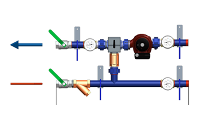 Danfoss Узлы АУУ-Т с термомонометрами АУУ-Т/M-32-4,8-10 150U3634 