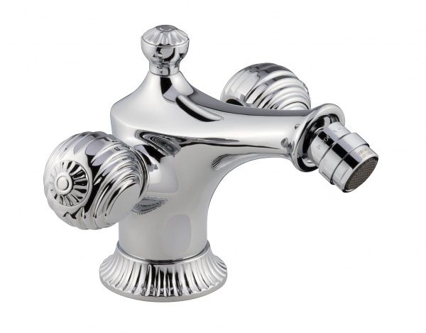 98004OR Смеситель The One с донным клапаном для биде. Металлические ручки, цвет золото EMMEVI