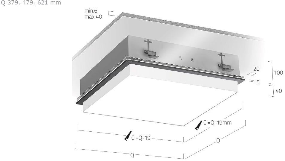 Lightnet Полувстраиваемый потолочный светильник led Cubic sun-id-1399742 - Вид №1