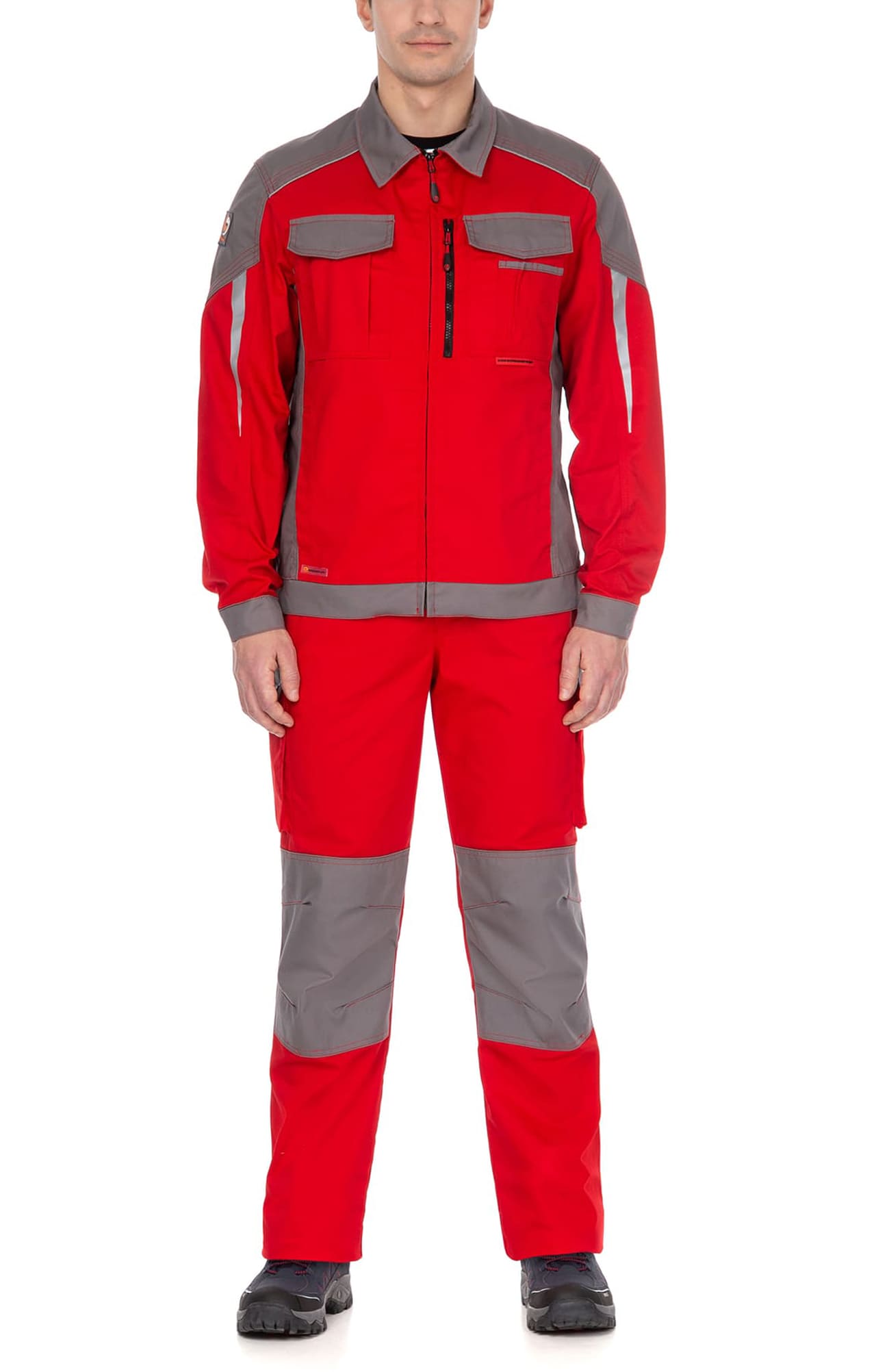 70062 Костюм  NEW красный с серым STATUS  Летняя спецодежда  размер 64-66/182-188  - Вид №8