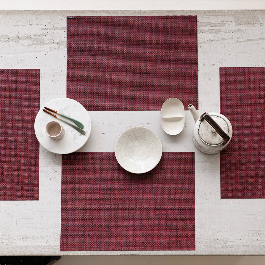 Салфетка виниловая Plum, жаккардовое плетение, 36х48 см Chilewich C100110049 - Вид №1