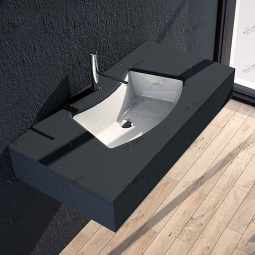 SM06341001 Накладная раковина под столешницу  овальная Disegno Ceramica SMILE