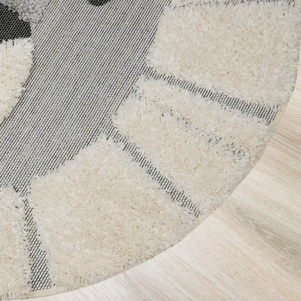 Ковер полипропилен Richie 15521/966 ø120 см цвет белый 82410306 STLM-2145195 BALTA RUGS  - Вид №1