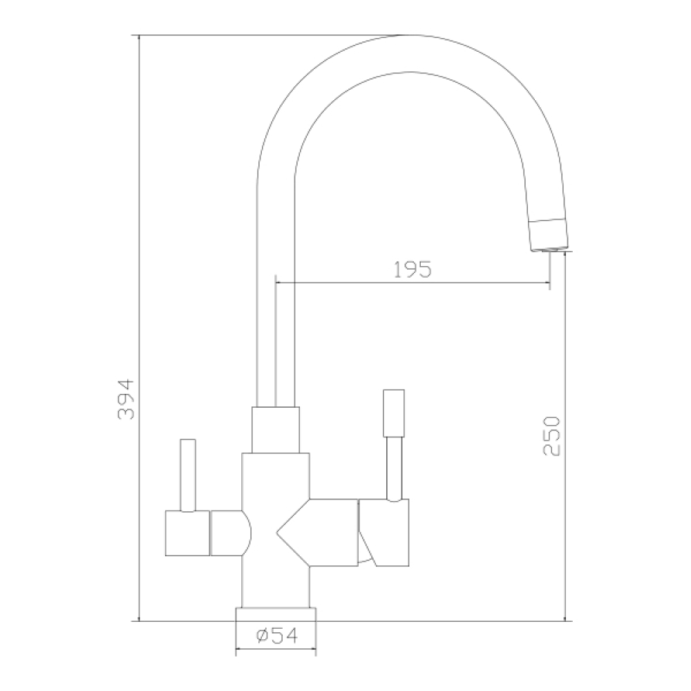 Кухонные смесители Eco Venice SSN-1339-SS SEAMAN - Вид №2