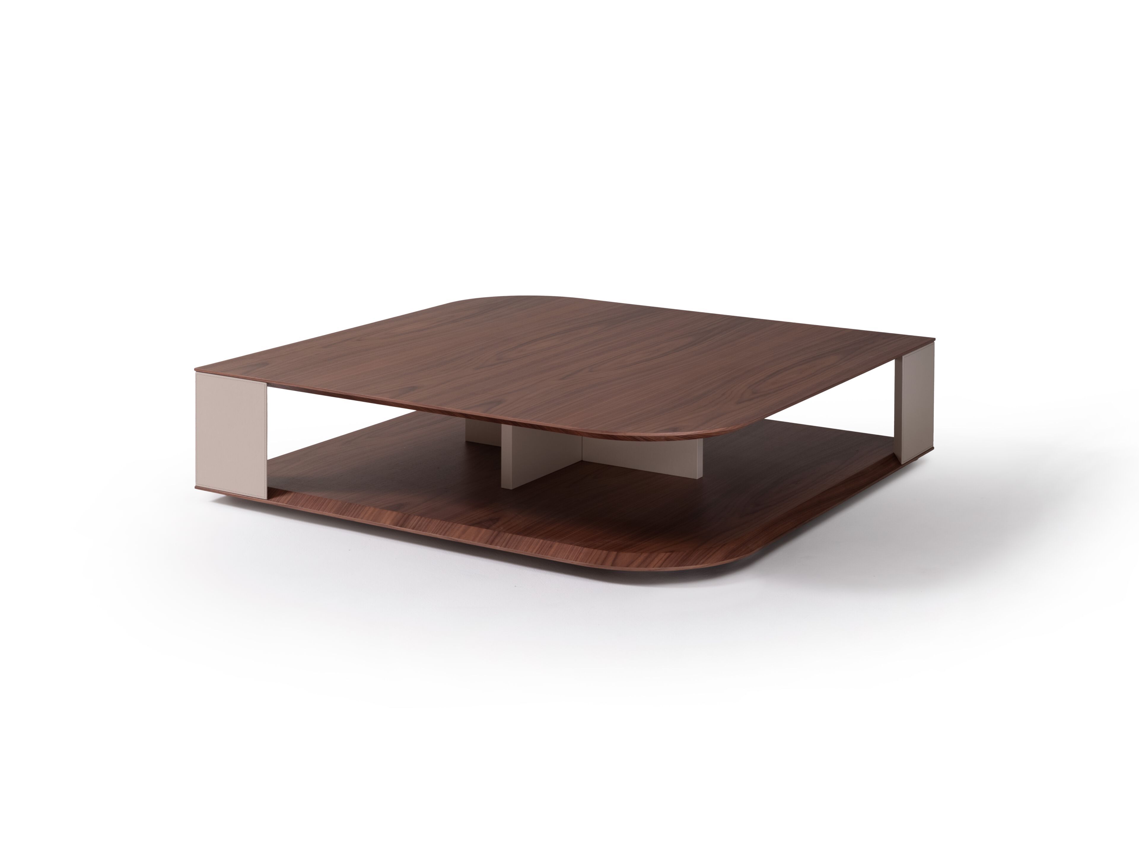 Низкий квадратный журнальный столик в фанере Casa Covre TORTUGA ARCH-00089678