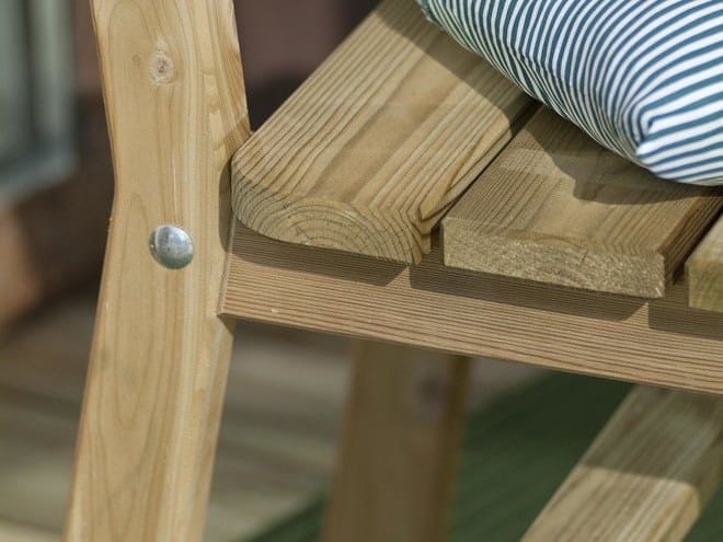 Деревянный садовый стул с открытой спинкой Pircher SIRMIONE ARCH-00037697 - Вид №3