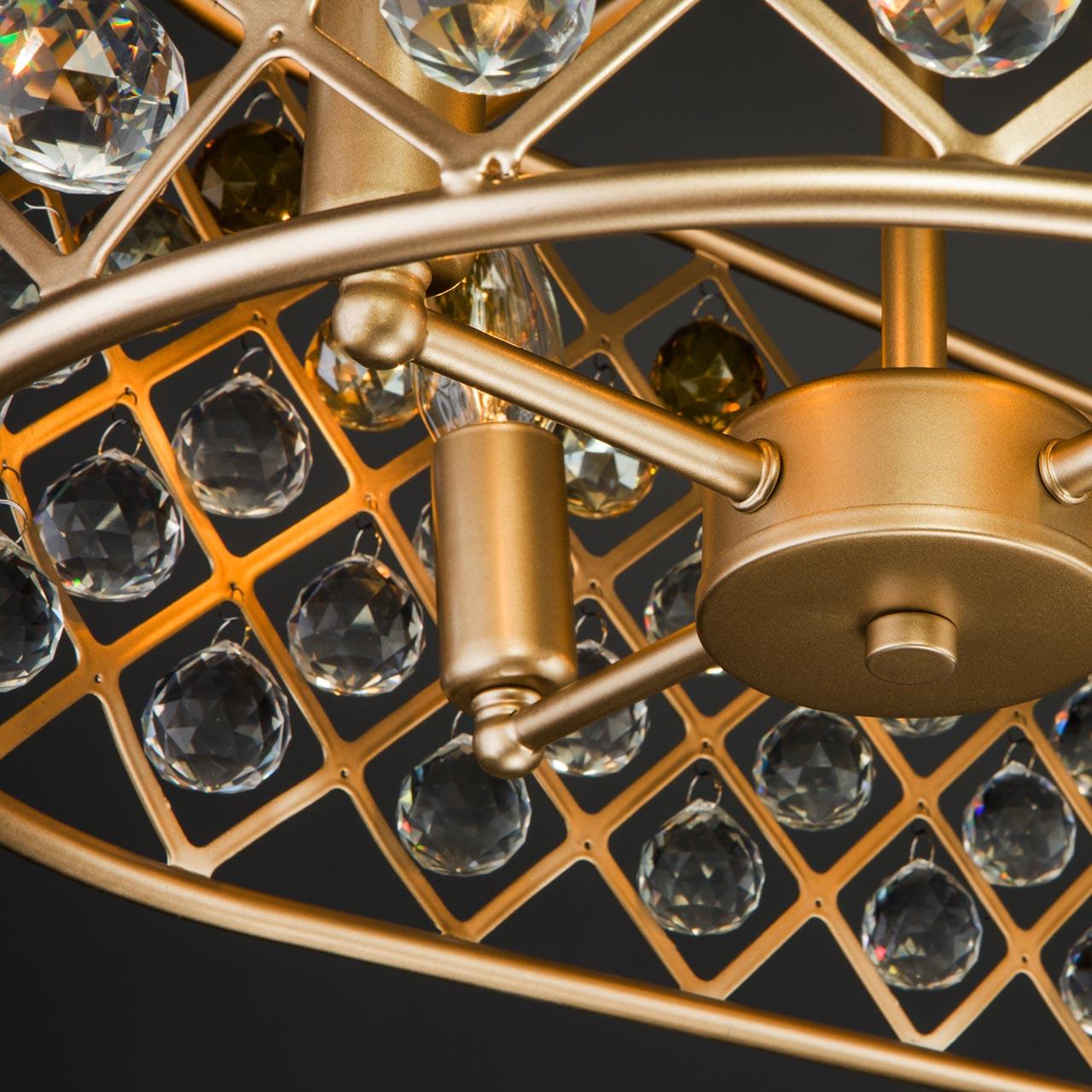 Подвесная люстра Bogates Perline 307/8 Strotskis BOGATES ДИЗАЙНЕРСКИЕ, PERLINE 312731 Желтый  - Вид №3