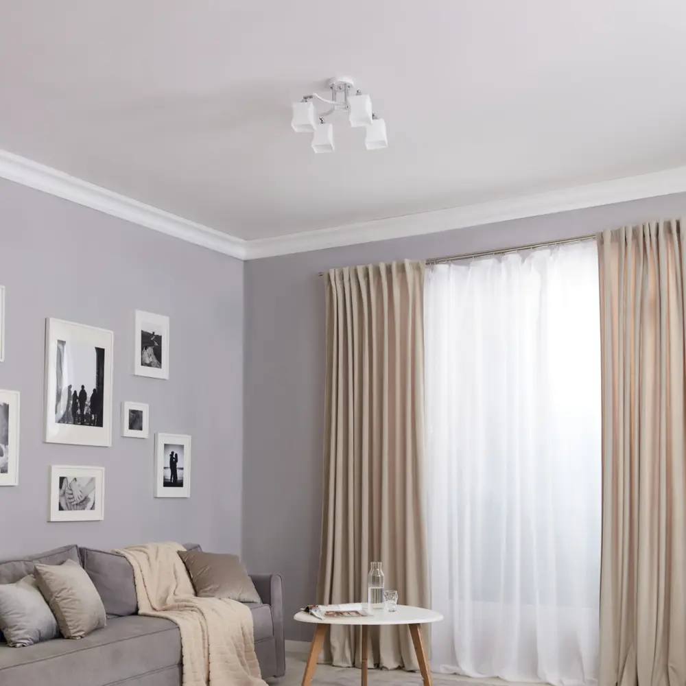 Люстра De City Тетро - современный потолочный светильник с четырьмя стеклянными плафонами 88038452 STLM-0916407 - Вид №11