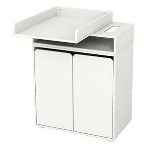 Стол пеленальный Flexa Baby с двумя дверцами и полкой, белый, 96х72х43,5/72 см