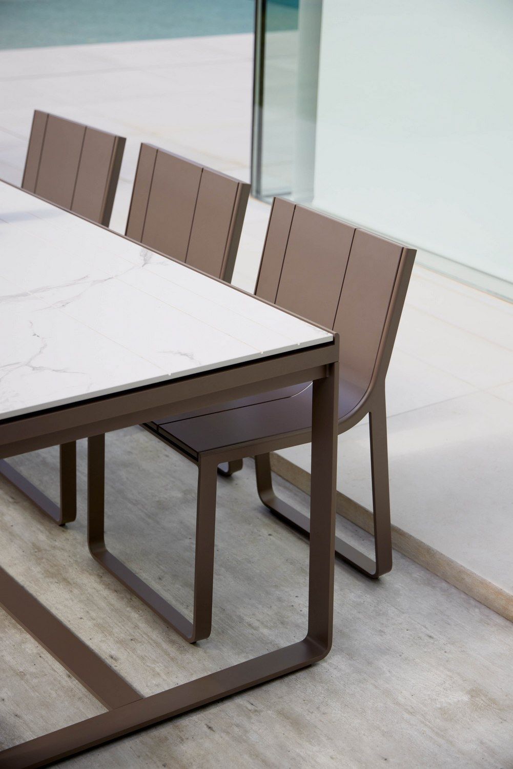 Алюминиевый прямоугольный садовый стол с термокрытием GANDIABLASCO ARCH-00142451 - Вид №3