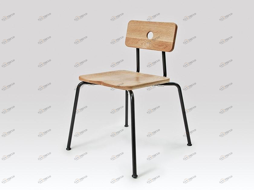 Liqui Contracts Штабелируемый стул из стали и дерева Milne sun-id-1449147