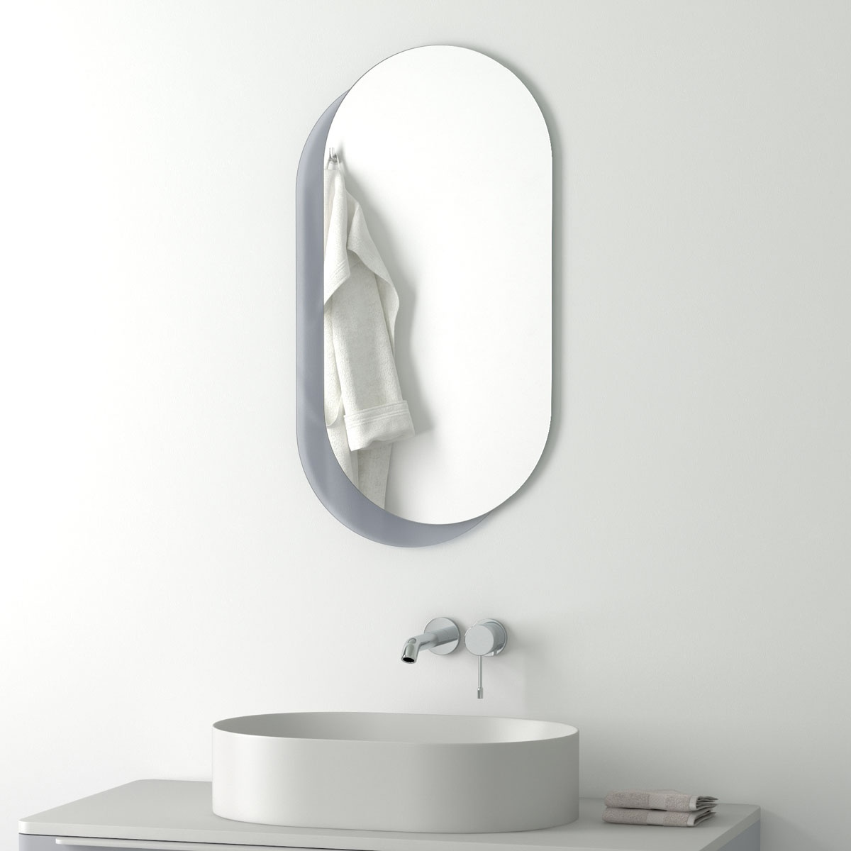 BY 0311 Зеркало на стеклянном основании EVOFORM Double - Вид №3