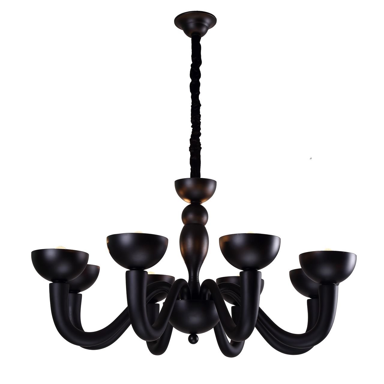 Подвесная люстра Divinare Bianca-Nero 7091/04 LM-8 DIVINARE ДИЗАЙНЕРСКИЕ, BIANCA-NERO 108107 Черный  - Вид №1