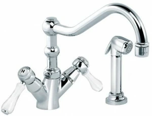 rvb Кухонный смеситель на два отверстия и вытяжной душ 1935 limoges 1935.--.12