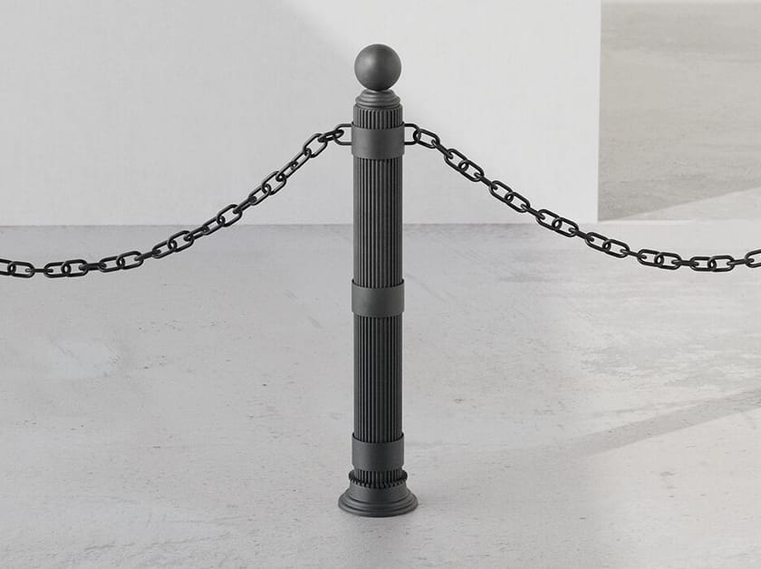 Металлический фиксированный столб боллард для цепей DIMCAR ARCH-00103448