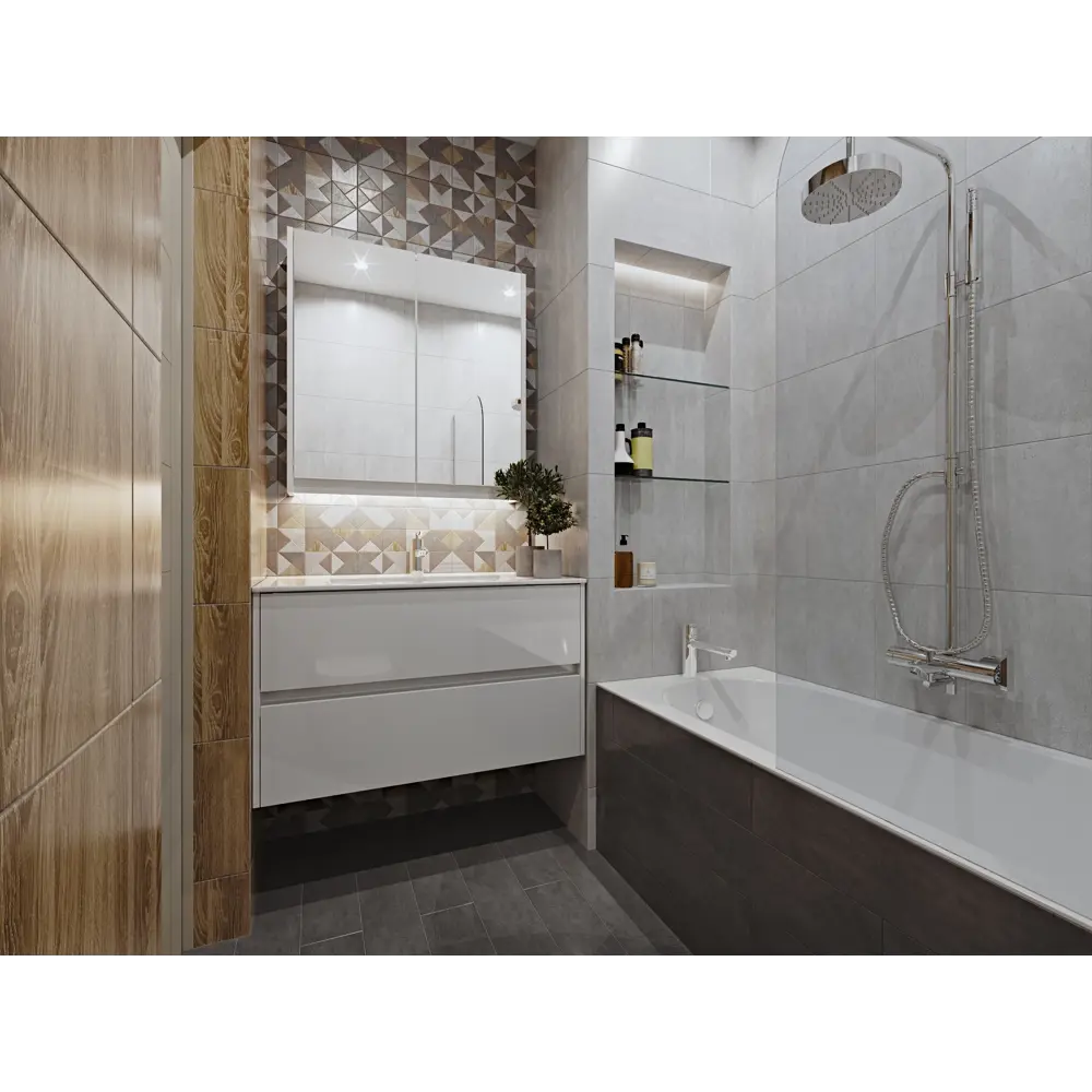 Декор Wood «Калейдо» 35x25 см, 2 шт BELANI STLM-2184860 - Вид №5