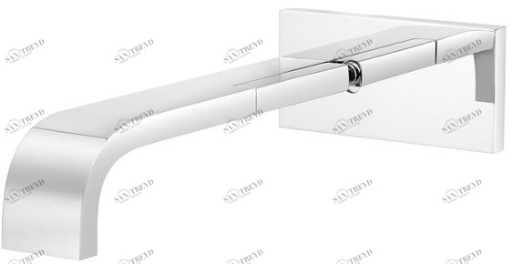 rvb Смеситель для раковины на одно отверстие с тарелкой настенный Andrew 4585.--.51