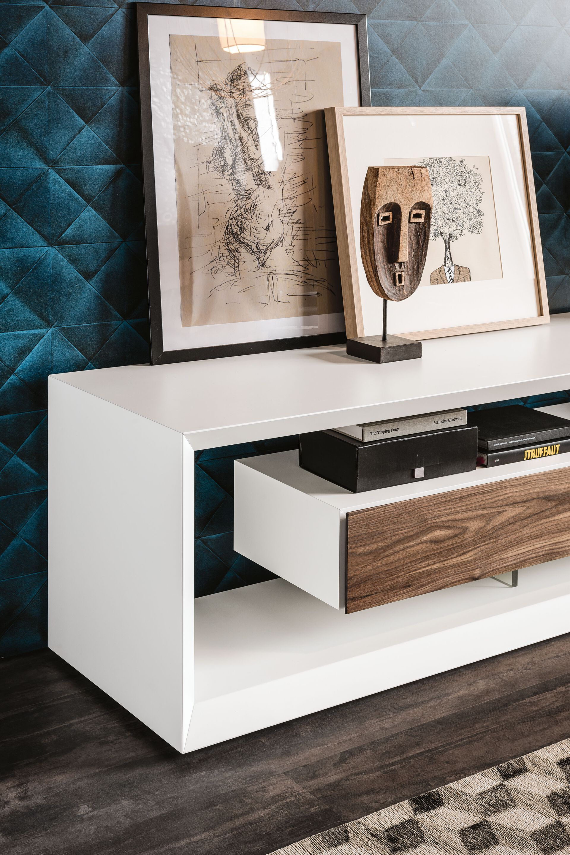 Деревянный низкий ТВ-шкаф Cattelan italia LINK ARCH-00047902 - Вид №4